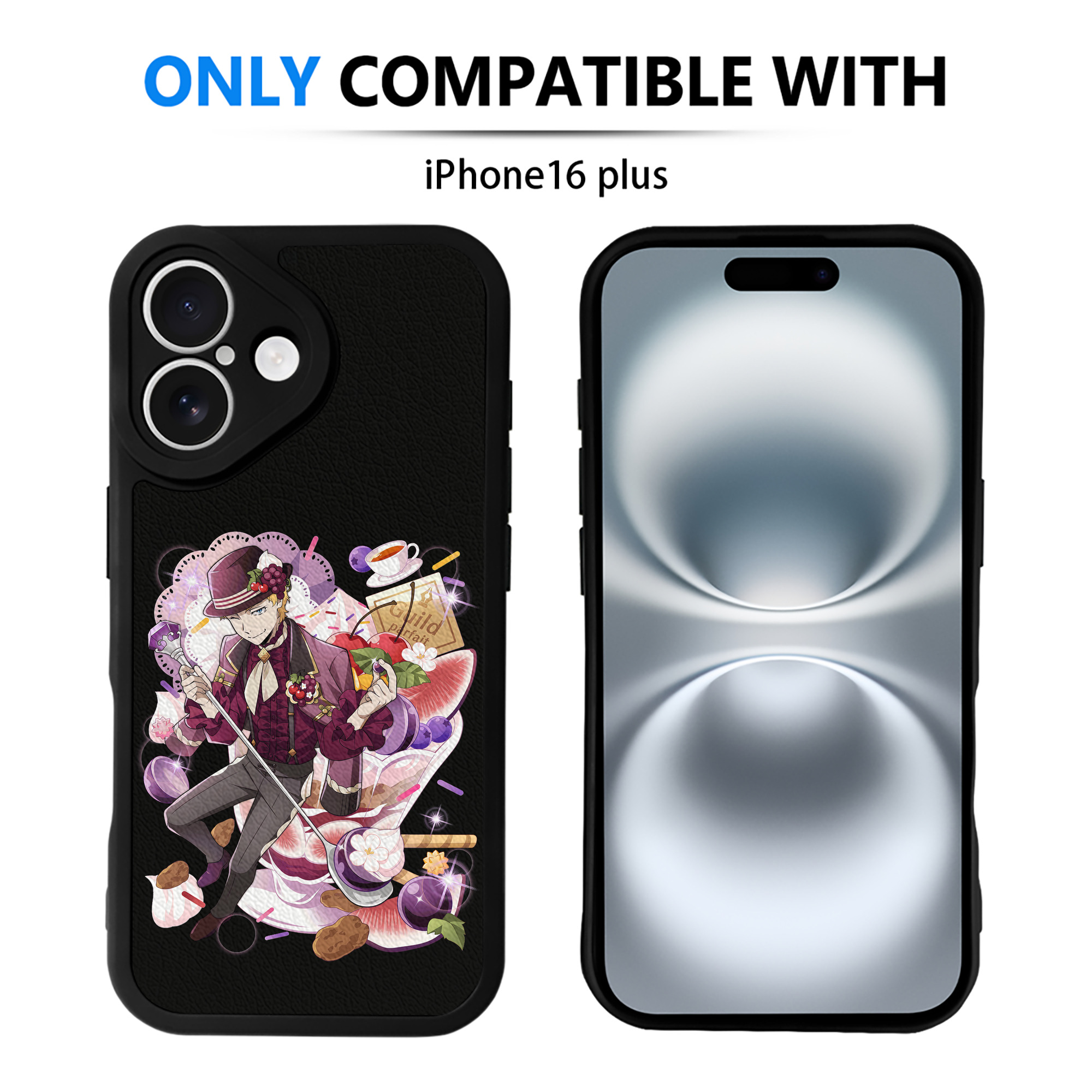 （画像用） 文豪ストレイドッグス Bungo Stray Dogs 【iPhone 16シリーズ対応】シリコンスマホケース（レザー調） 材質：シリコン
